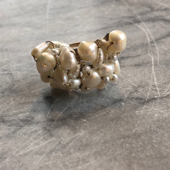Multi-strand pearl ring - Picture 4 of 8